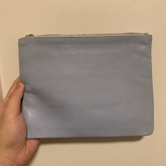 Country Road Cindy Large Pouch in Pale Blue - Picture 4 of 15